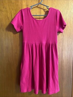 Girls’ pink ‘skater’ casual dress